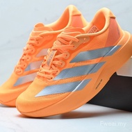 2026 Adizero Evo SL Comfortable Anti-Slip Wear-Resistant Low-Top Casual Running Shoes Orange Silver 