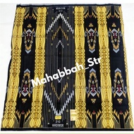 SARUNG WADIMOR BALI PRINT SILKY HITAM GOLD MOTIF BHS SGE TERMURAH