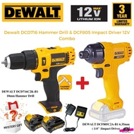 DEWALT DCD716 Hammer Drill & DCF805 Impact Driver 12V Combo