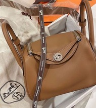 Hermes Mini Lindy🌰3G Alezan 栗子色 Swift leather 銀扣