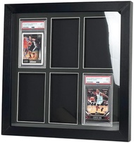 PSA Graded Card Display Frame - Wall Mount Baseball Trading Card Display Case เหมาะสำหรับ3 PSA Ratin
