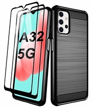 ▶$1 Shop Coupon◀  Aliruke Samsung A32 5G Case, Galaxy A32 5G Case with Tempered Glass Screen Protect