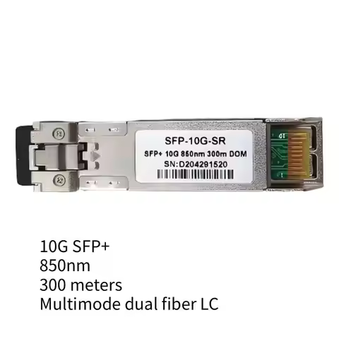 10G SFP+ Dual Fiber LC SFP Module Multimode 850nm 300m Duplex SFP-10G-SR Compatible With Various Swi