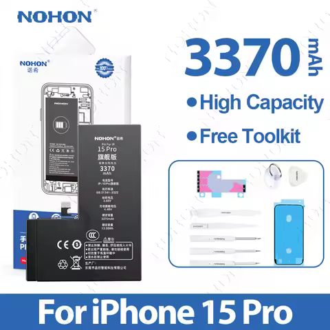 NOHON Battery For APPLE iPhone 15 Pro 16 Promax 14 Plus 13 Mini SE 2022 2020 SE2 SE3 High Capacity R