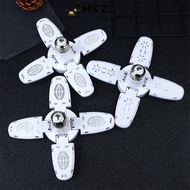 H&Z 1PC E27 Bulb LED Indoor Bulb Fan Leaf Super Bright Home Decoration Living Room Styling Light Cei