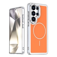 Suitable for Samsung S26 Ultra Magnetic Phone Case S26 Acrylic Protective Case A16 Shock-resistant C