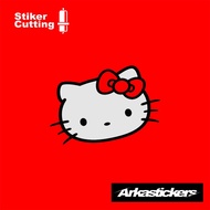 CAHAYA HELLO KITTY Cutting Stickers for Motorcycles, Cars, Helmets, etc. can light up when exposed t