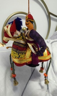 Ethnic india man horse decoration toy 民族印度騎馬男吊飾裝飾玩具公仔
