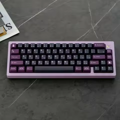 129 Keys/set GMK Black Lotus Keycaps Cherry Profile Key Caps PBT Dye Sublimation Keycap For MX Switc