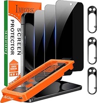 IMBZBK [Auto-Dust Removal] 3 Pack Privacy Screen Protector for Google Pixel 10 Pro XL [Phone Case Fr