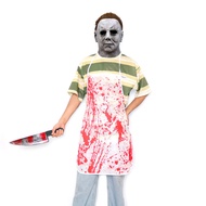 Halloween Makeup Props Blood Apron Halloween Spoof Tricky Bag Blood Apron Blood Handprint Butcher Ap