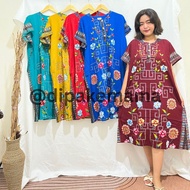 XL DIPAN MAMA BUSUI DRESS WITH BOX MOTIF G LD 135cm [DPKMM]
