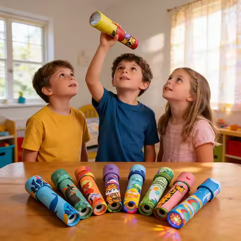 5/10pcs Rotating Kaleidoscope Science Toys for Birthday Party Favors Goodies Pinata Fillers Classroo