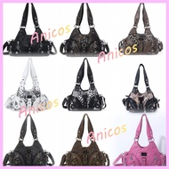 Sanwai Angel Angel Kiss Cute Leopard Print Crossbody Bag for Women Stylish Street Shoulder Bag Trend