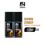 [Paket isi 2] FN Man 2 IN 1 Spray Cologne Down Street Botol 115ml