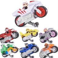PAW Patrol Moto Pups Marshall Chase Skye Rocky Rubble Zuma Wild cat Deluxe Pull Back Motorcycle Vehicle Wheelie Feature