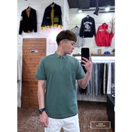 E7th.plain Mesh POLO Shirt-Green (E7C600222303)