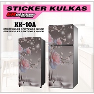 1-DOOR AND 2-DOOR FRIDGE STICKERS WITH FLOWER MOTIFS FRIDGE STICKERS