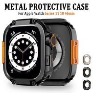 Men Hard Metal Watch Case for IWatch Series 11 46mm Luxury Protective Cover for IWatch 10 46mm No gl
