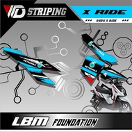 0606 Yamaha X RIDE Striping Stickers Petronas Variation