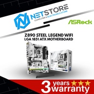 ASROCK Z890 STEEL LEGEND WIFI LGA 1851 ATX MOTHERBOARD - 90-MXBPF0-A0UAYZ