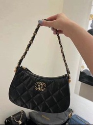Chanel 23k 腋下包hobo 黑色香港🇭🇰現貨小