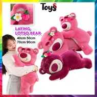 Toyss Laying Lotso Bear Strawberry Bear Patung Lotso Besar Bear Comel Boneka Lotso Patung Bear Lotso