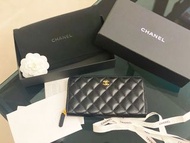全新brand new 香奈兒Chanel classic 經典拉鍊款長銀包