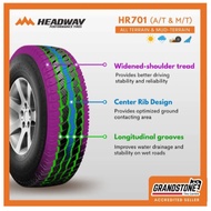 Headway HR701 Passenger Car Tires Rim 15 205/70R15 215/75R15 225/75R15 235/75R15 31X10.50R15