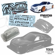TC533 1/10 Mazda RX7 FD3S PANDEM Drift BODY 195mm