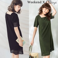 SG LOCAL WEEKEND X OB DESIGN WORK WOMEN CLOTHES SHORT SLEEVE EYELET LACE MIDI DRESS S-XXXL PLUS SIZE