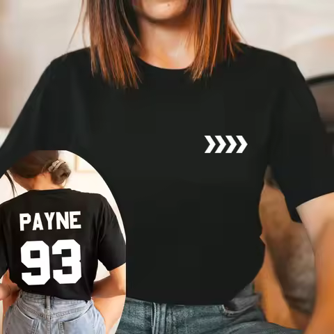 Liam Payne Tribute T Shirts Rapper Payne 93 Merch Short Sleeve Women T-shirts in Memory of Liam Payn
