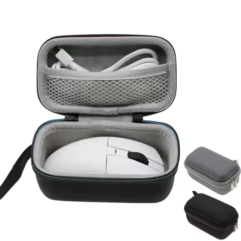 EVA Hard Case for Attack Shark R1 PAW3311 Gaming Mouse Case Travel Carrying Bag for Dareu A950 A950P
