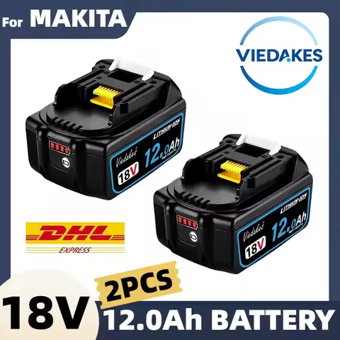 NEW Original For Makita 18V Battery 12000mAh Compatible with DTD173 DHP487 DJV182 Professional Power