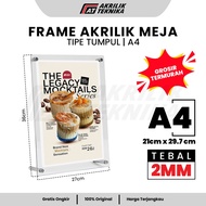 A4 Acrylic Table Frame Table Poster Frame/ Acrylic Menu Display/ A4 Acrylic Stand