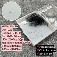 Mi fan Is Available 4D-Cong C-CC-D 0.07 Box Thick 1000-500fan -mi Volume _ Eyelash Extensions _ Thuy Ha