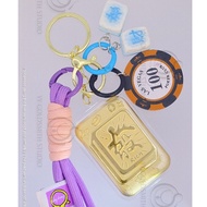 999 Pure Gold Mahjong Fa Keychain 20mg Lucky Charm  足金999 钥匙挂件 麻将发 20mg 金色 招财祝福