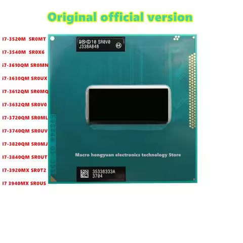 I7-3520M SR0MT I7-3540M i7-3610QM i7-3630QM I7-3612QMI7-3632QM I7-3720QM I7-3740QM I7-3820QM I7-3840