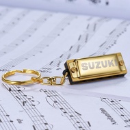 Suzuki Harmonica มินิ5รู10โทน Harmonica พวงกุญแจ C คีย์ En Protable เครื่องดนตรีฮาร์โมนิก้าในสต็อกของขวัญเพลง