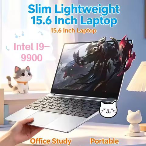 120Hz Ultra-clear FHD IPS Screen Trendy Original 15.6" Laptop Intel I9-9900 5000mAh 32GB/2TB SSD Bac