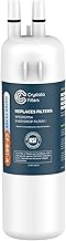 Crystala Filters W1029537A Refrigerator Water Filter Compatible with W10295370A, EDR1RXD1, Filter 1,