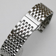 Curved End Stainless Steel Watch Band 12mm 14mm 16mm 18mm 19mm 20mm 22mm Replacement Watch Strap Clasp Watchband celet