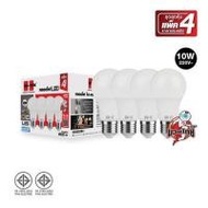 หลอด LED HI-TEK MUAY THAI 10 วัตต์ DAYLIGHT E27 แพ็ก 4 ชิ้น (1234935)