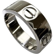 Pre-owned Cartier Love Ring, size 10, 18K white gold, 8.1g, size 50, for women.