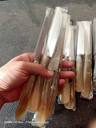 Pisau Dapur Baja Per Gagang Tanduk Kerbau / Pisau Galonggong Tasik