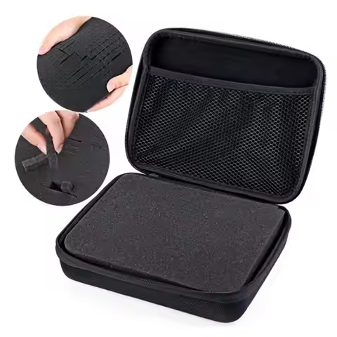 Bag Case DIY Travel Storage Box Collection Foam Portable Shockproof for GoPro Xiaomi SJCAM DJI OSMO 