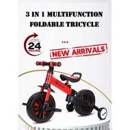 Children's Multifunction Tricycle (3 Wheels) 3-in-1 Children Scooter Balance Bike Ride on car