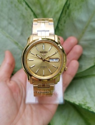 นาฬิกา SEIKO 5 Automatic รุ่น SNKL86K1 นาฬิกาข้อมือผู้ชาย สายสแตนเลส สีทอง - ของแท้ 100% รับประกันสินค้า 1 ปีเต็ม