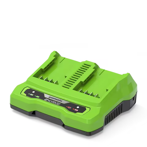Greenworks 24V 4A Dual Port Battery Charger Compatible with Greenworks 24V Battery