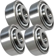 (4 Pack) Heavy Duty Front Wheel Bearings Replaces John Deere AA21480 Fits ZTrak 657 661R 667 667A 71